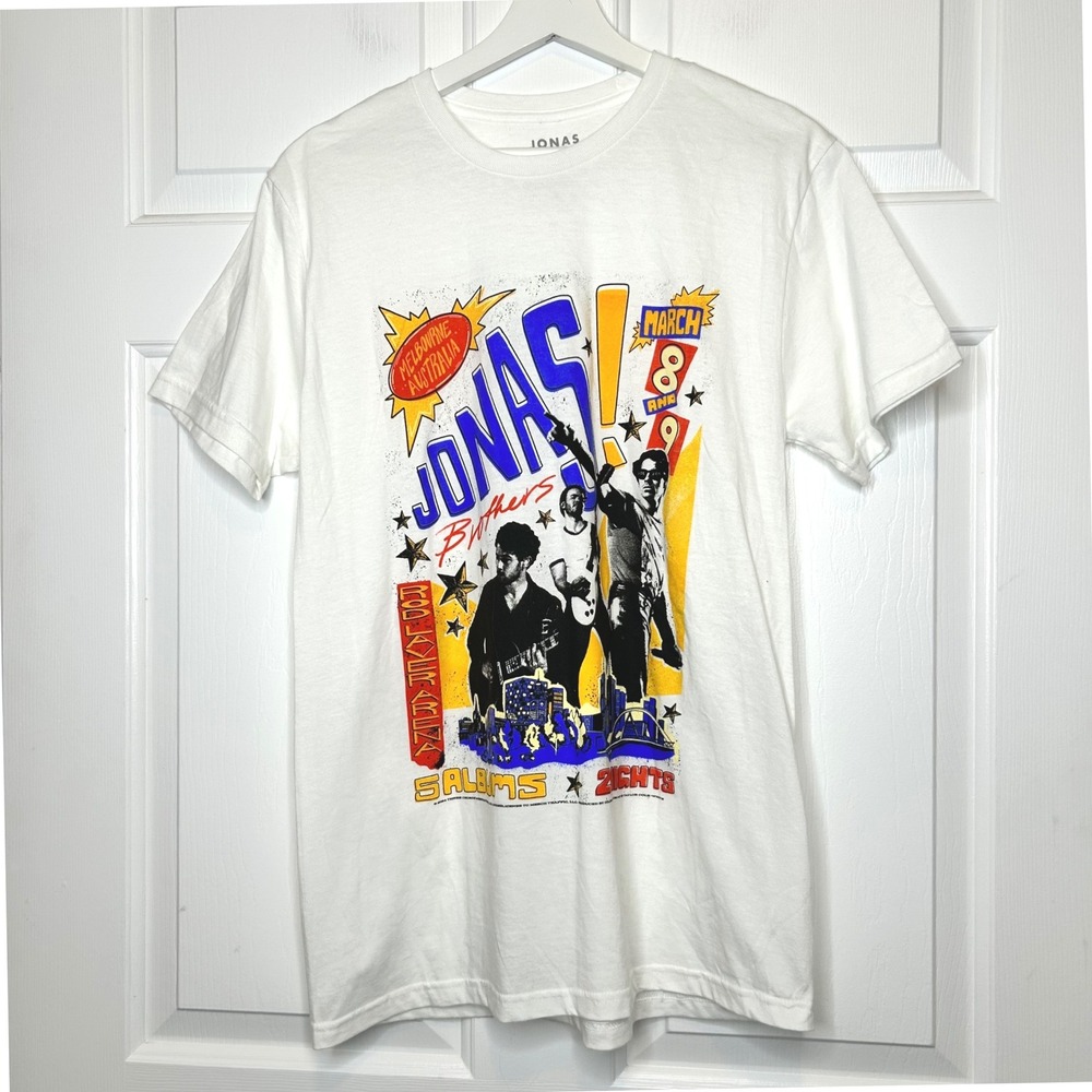 Jonas Brothers Melbourne Australia‎ Concert Tour Graphic T Shirt Medium